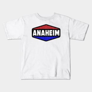 Anaheim California Vintage Style Distressed Kids T-Shirt